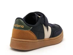 Victoria 1256106 OSLO VELCRO EFECTO PIEL Bleu Baskets Basses Garçon
