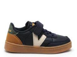 Victoria 1256106 OSLO VELCRO EFECTO PIEL Bleu Baskets Basses Garçon