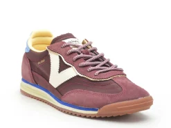 Victoria SATURNO SERR NYLON Bordeaux Baskets Basses Femme