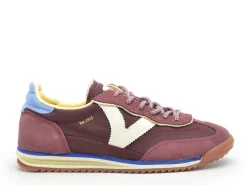 Victoria SATURNO SERR NYLON Bordeaux Baskets Basses Femme