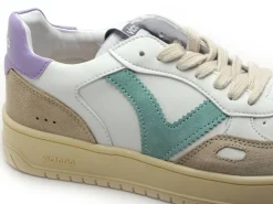 Victoria SEUL EFECTO PIEL ET SERRA 1257101 Blanc et Bleu Baskets Basses Femme