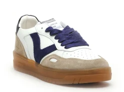 Victoria SEUL EFECT PIEL SER Bleu Baskets Basses Femme