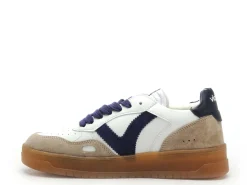 Victoria SEUL EFECT PIEL SER Bleu Baskets Basses Femme