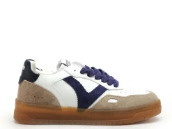 Victoria SEUL EFECT PIEL SER Bleu Baskets Basses Femme