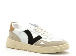 Victoria SEUL PIEL SERRAJE HOMME Blanc Baskets Basses Homme