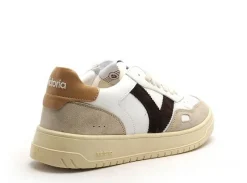 Victoria SEUL PIEL SERRAJE HOMME Blanc Baskets Basses Homme