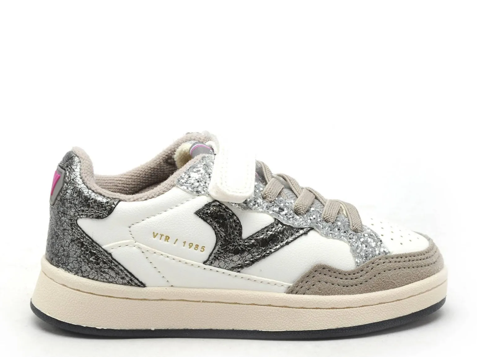 Victoria 8810101 SMASH KIDSRETRO Blanc Baskets Basses Fille