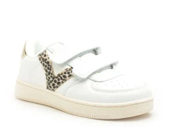 Victoria 1124106 TIEMPO EFECTO PIEL FANTA Blanc Baskets Basses Fille