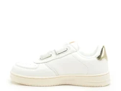 Victoria 1124106 TIEMPO EFECTO PIEL FANTA Blanc Baskets Basses Fille
