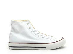 Victoria TRIBU BOTIN LONA Blanc Basket Montante Femme