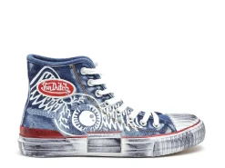 Von Dutch VINTO Bleu Baskets Montantes Homme