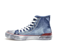 Von Dutch VINTO Bleu Baskets Montantes Homme