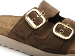 Yokono TUNES130 Marron Mules et Sabots à Talons Femme