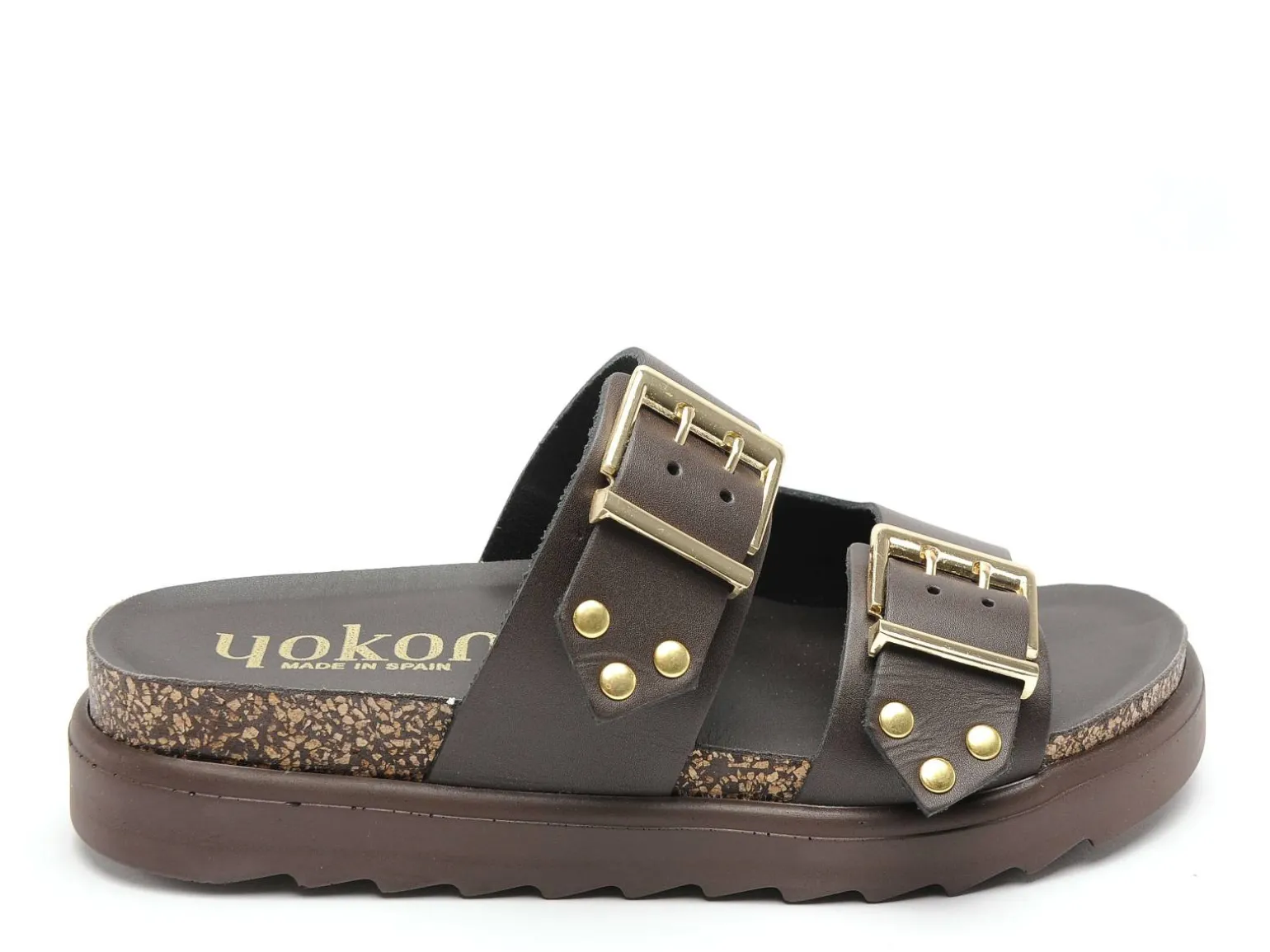 Yokono TUNEZ 262 Marron Sandales Plates Femme