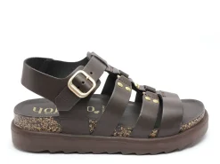 Yokono TUNEZ 255 Marron Sandales Plates Femme