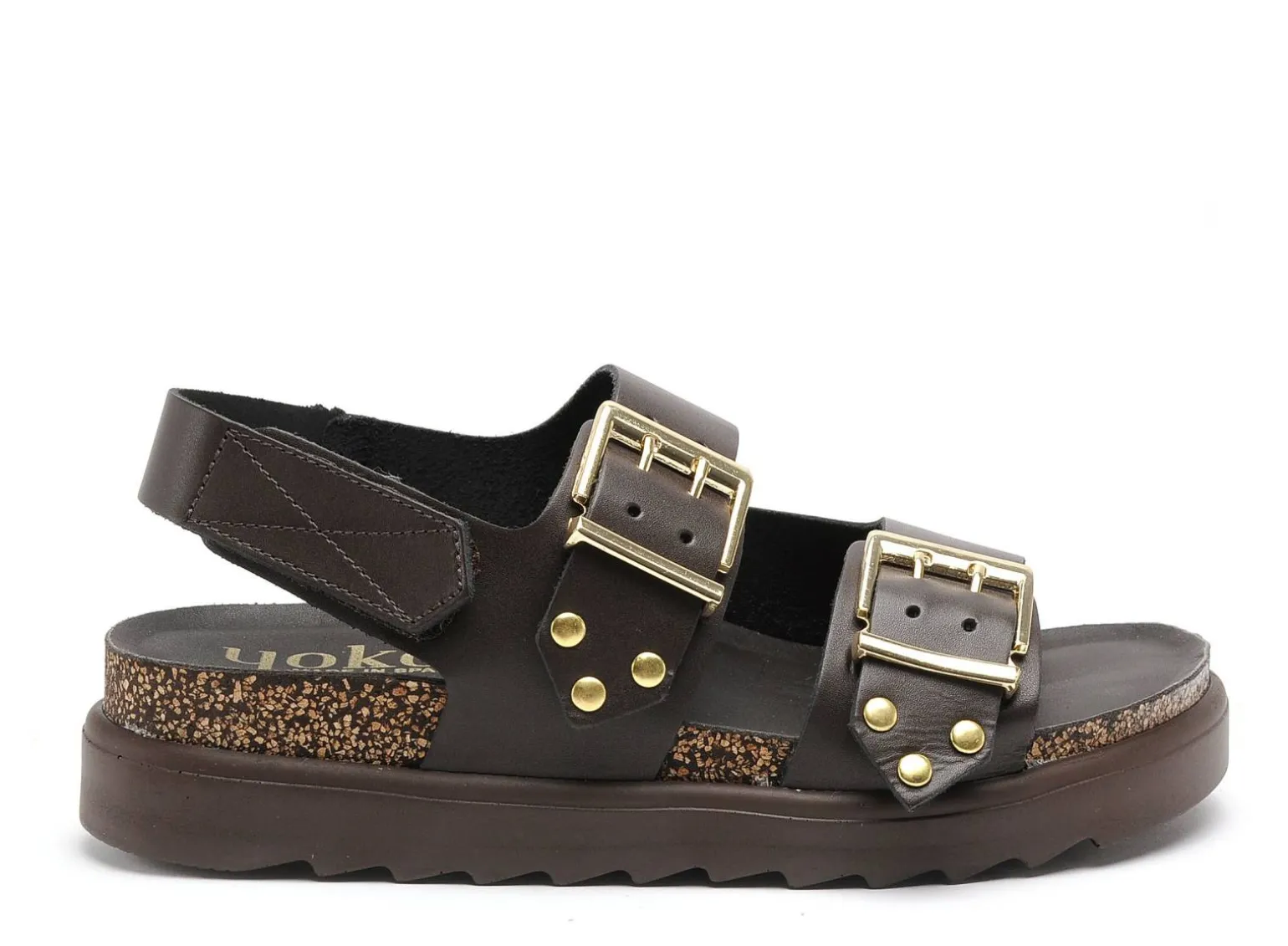 Yokono TUNEZ 261 Marron Sandales Plates Femme