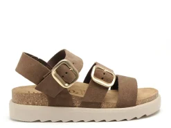Yokono TUNEZ 127 Marron Sandales Plates Femme