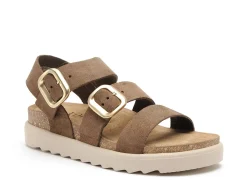 Yokono TUNEZ 127 Marron Sandales Plates Femme