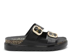 Yokono TUNEZ 130 Noir Mules et Sabots Plats Femme