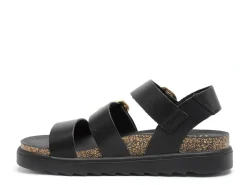 Yokono TUNEZ 127 Noir Sandales Plates Femme
